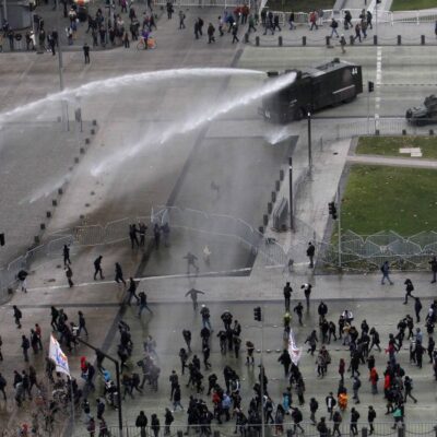 Les affrontements de mercredi à Santiago