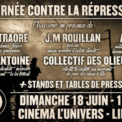 Journée contre la répression ce 18 juin