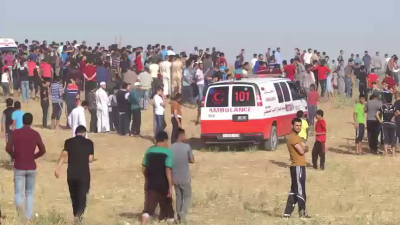 A la frontière de la bande de Gaza, le 9 juin A la frontière de la bande de Gaza, le 9 juin