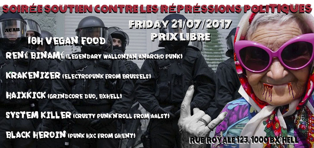 Soirée contre la répression