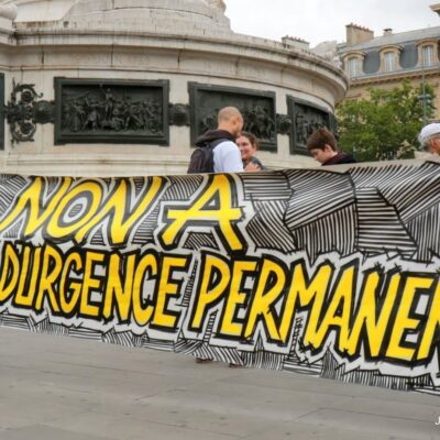 Manifestation contre l’instauration de l’Etat d’urgence permanent