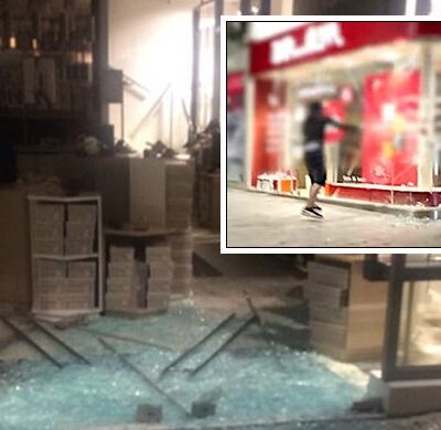 Tempête sur la rue Ermou