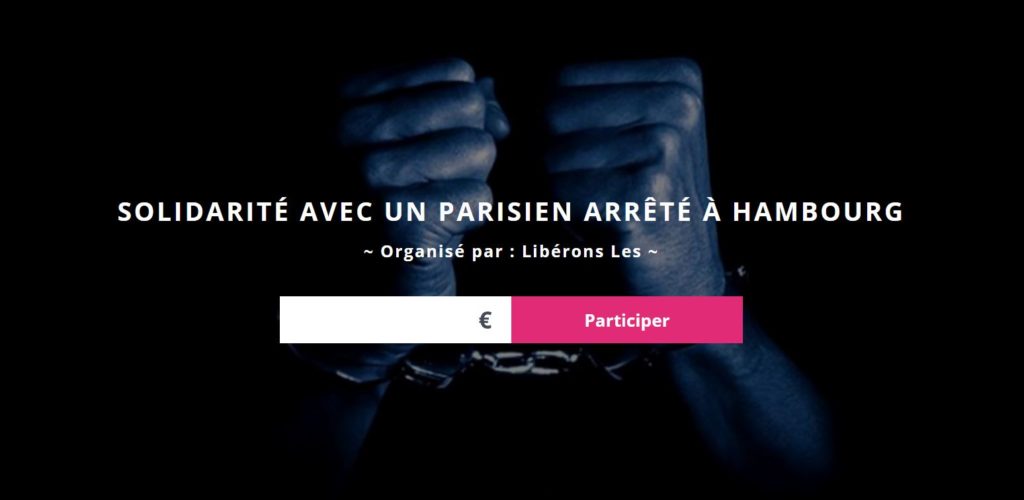 Solidarité avec un Parisien arrêté à Hambourg