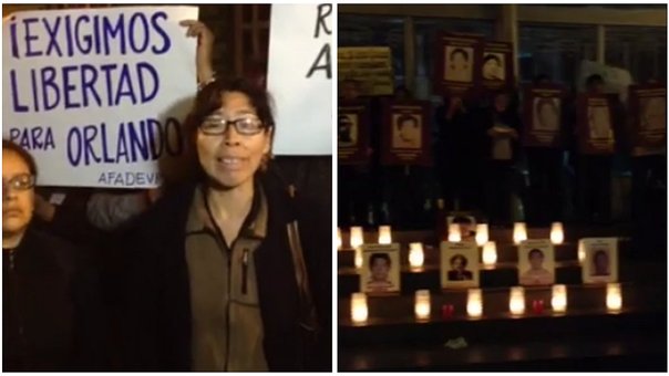 Le rassemblement avant l'intervention de la police