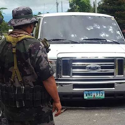 Le théâtre de l'embuscade de mercredi contre la garde présidentielle