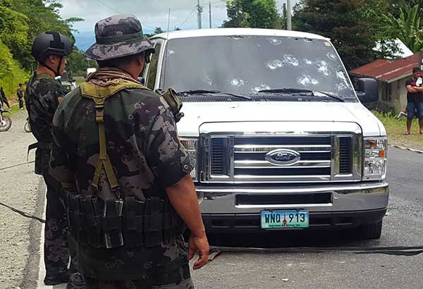Le théâtre de l'embuscade de mercredi contre la garde présidentielle