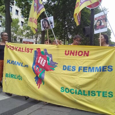 Rassemblement à Paris pour la libération de Nalan Oral.