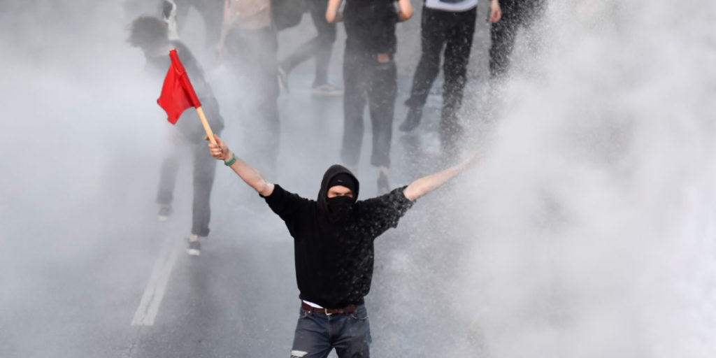 Lors des affrontements d'hier vendredi