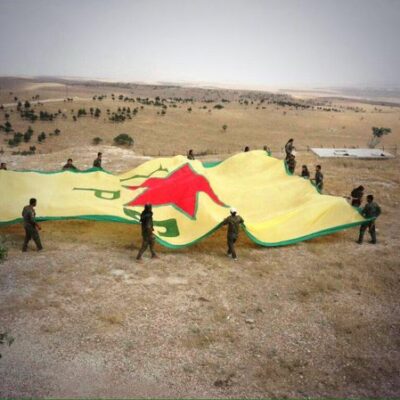 Drapeau des YPG