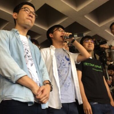 Nathan Law, Joshua Wong et Alex Chow