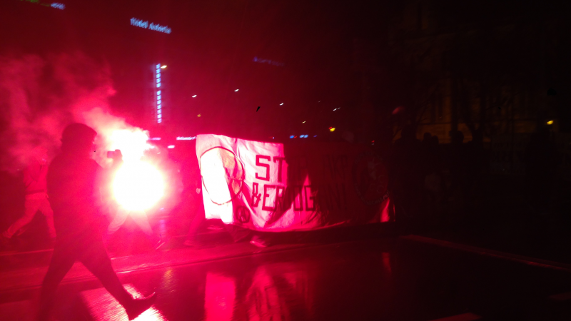 La manifestation nocturne du 12 janvier