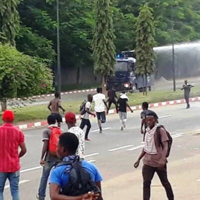 Manifestation d'étudiants à Abidjan