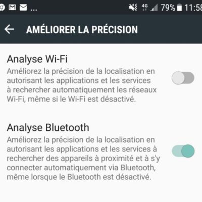 L’option “Always allow scanning” sur le Galaxy S7