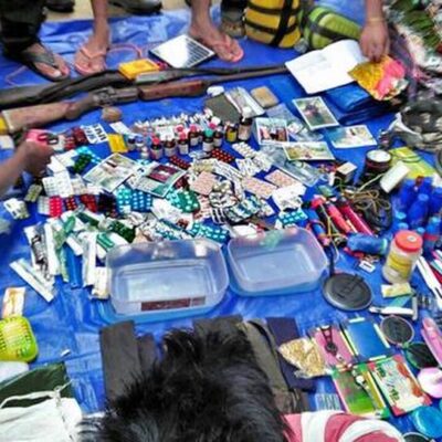 Saisie de matériel maoïste