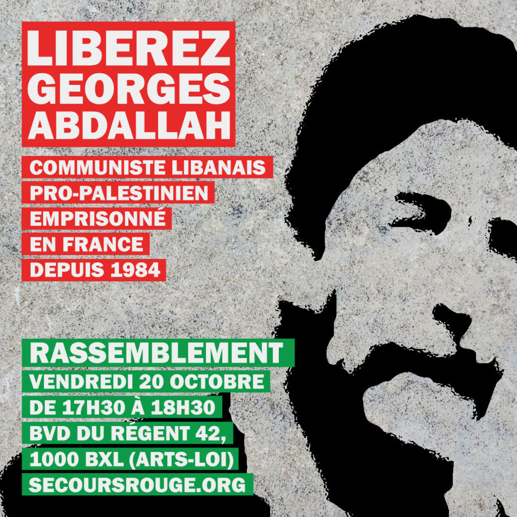 Manifestation pour Georges Abdallah ce 20 octobre