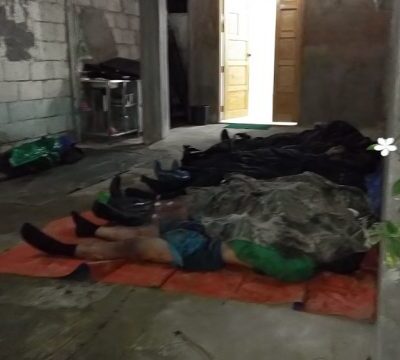 Les dépouilles des combattants maoïstes tués