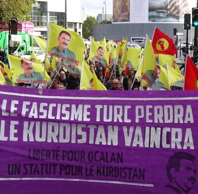 La tête du cortège hier à Paris
