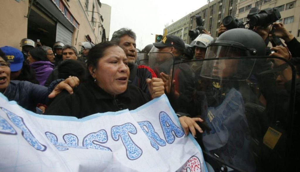 Incidents hier à Lima