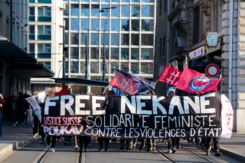 Manifestation pour Nekane à Genève (archive)