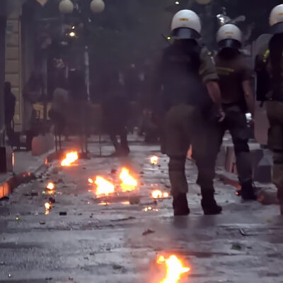 Les affrontements de ce samedi à Exarchia