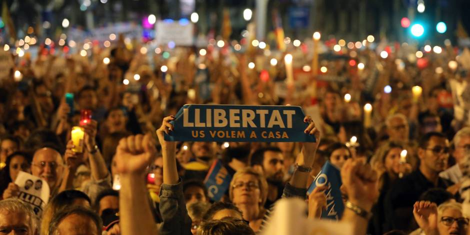 Le rassemblement d'hier à Barcelone