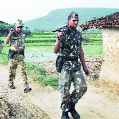 Soldats de la CRPF en opération dans le Chhattisgarh