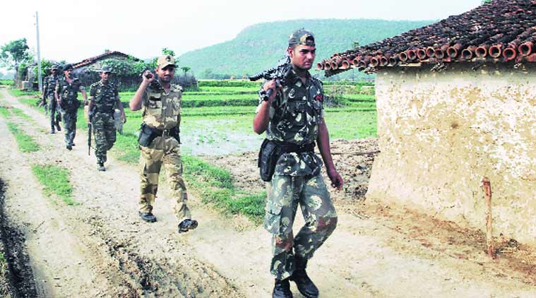 Soldats de la CRPF en opération dans le Chhattisgarh