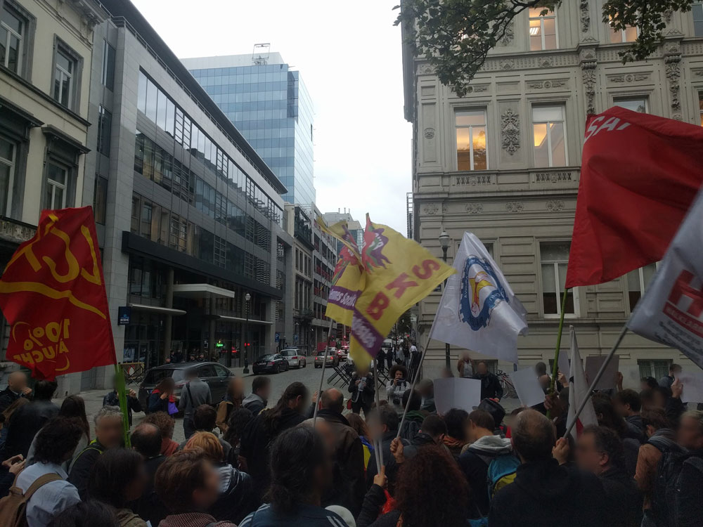 Manifestation de solidarité avec le peuple catalan