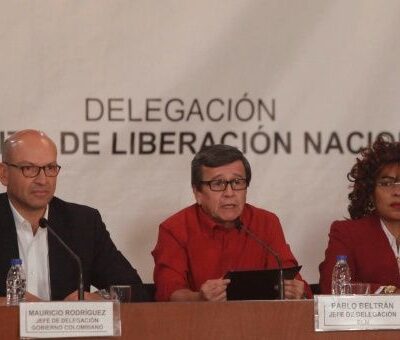 La délégation de l'ELN aux négociations de Quito (archive)