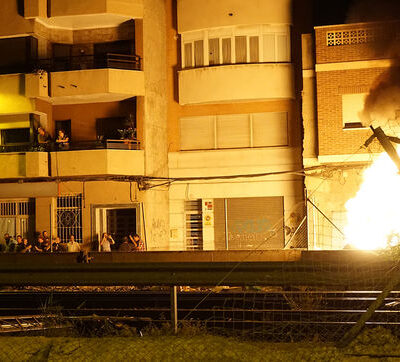 Incendie d'un container du chantier de l'AVE