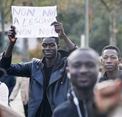 Au rassemblement anti-esclavage de Paris