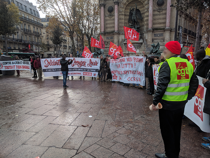 Au rassemblement à Paris en novembre 2017.