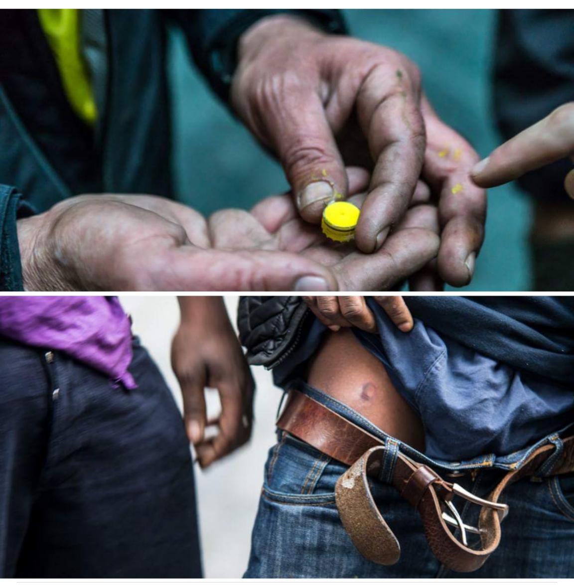 La police attaque au flashball à Bruxelles