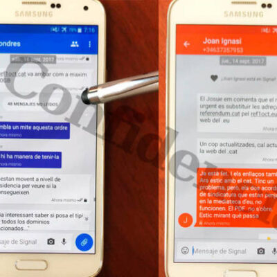 Le téléphone saisi