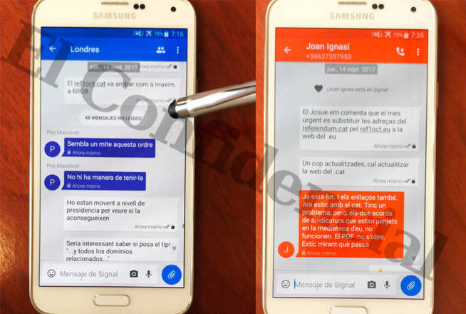 Le téléphone saisi