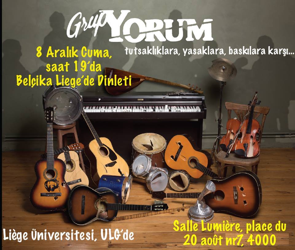 Concert Grup Yorum en solidarité avec Erdal Gokoglu