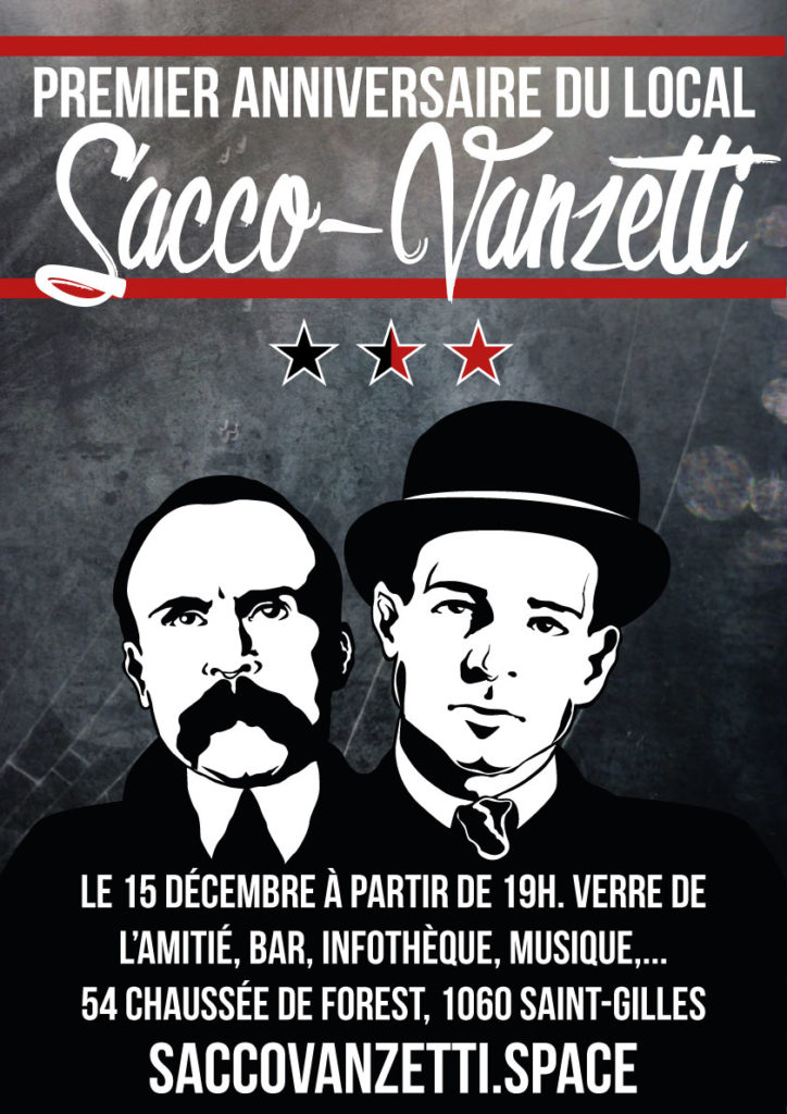 Premier anniversaire du Local Sacco-Vanzetti