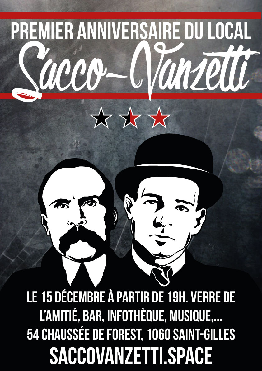 Premier anniversaire du Local Sacco-Vanzetti