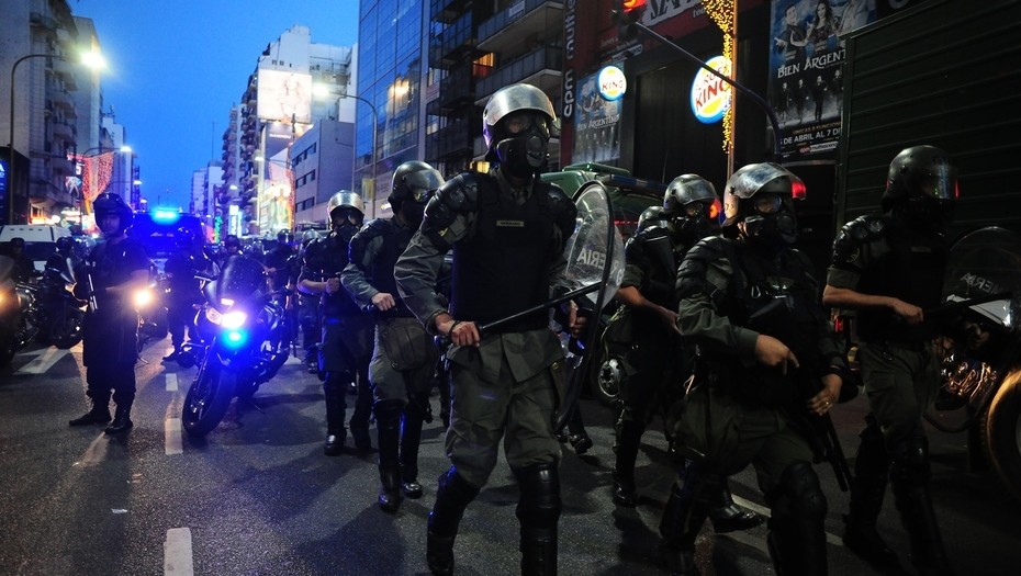 L'intervention des gendarmes à Buenos Aires