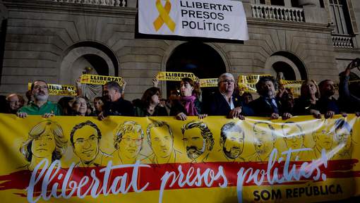 Rassemblement pour les prisonniers politiques indépendantistes catalans