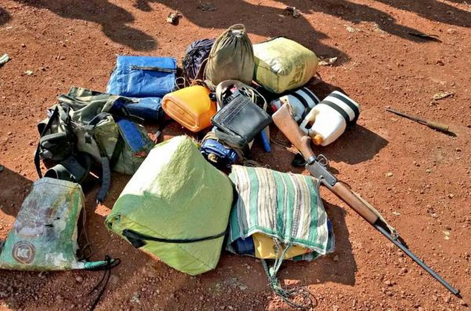 Saisie dans un campement maoïste