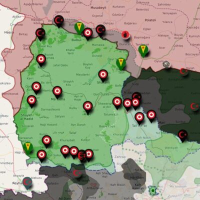 Situation à Afrin le 21 janvier.