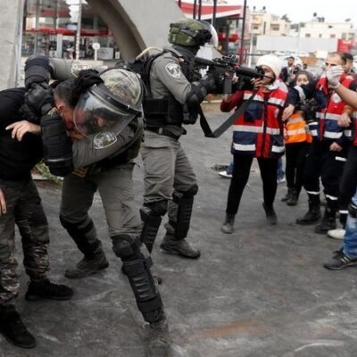 Arrestation d'un manifestant