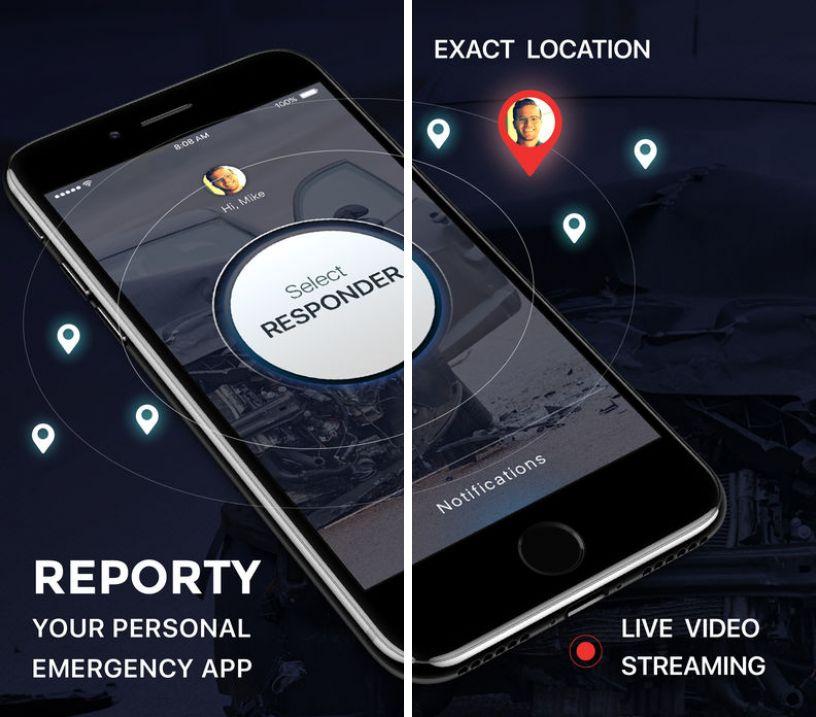 L'application Reporty