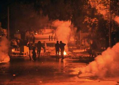 Affrontements la nuit dernière en Tunisie
