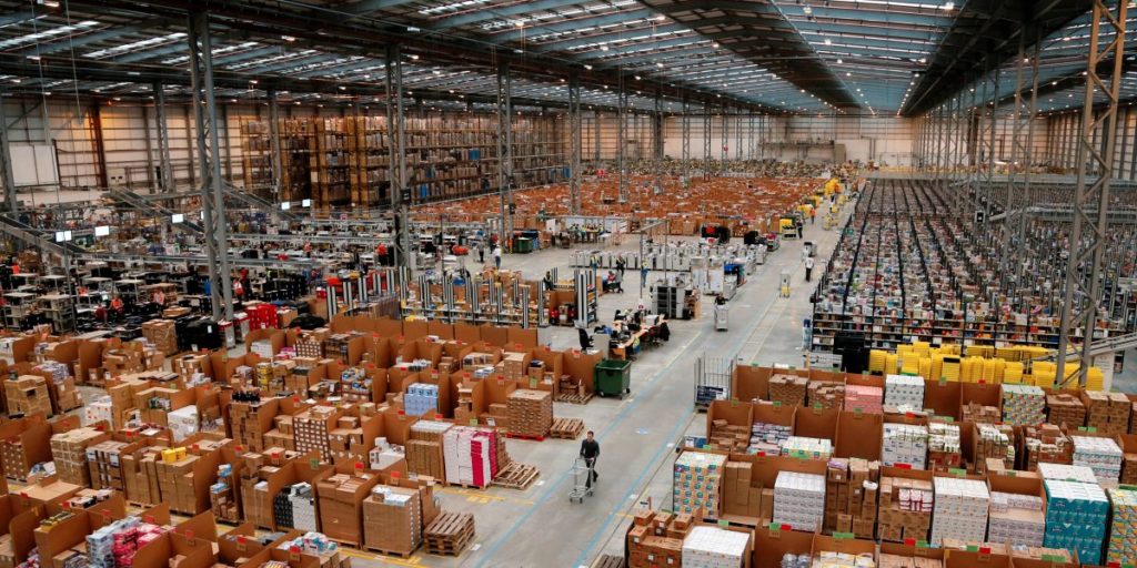 Un dépôt d'Amazon