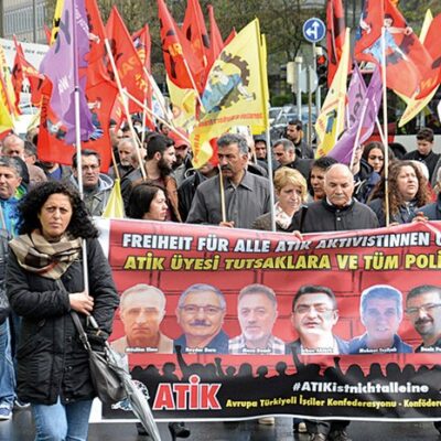 Manifestation de solidarité aux inculpés du procès ATIK à Munich (archive)