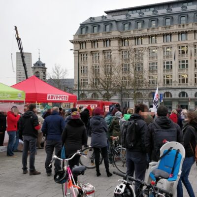 Rassemblement pour Jiyed et Mounir ce lundi matin