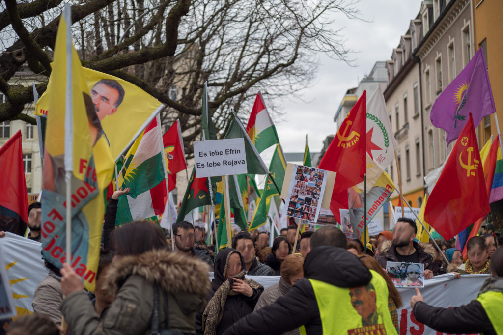 Manifestation pour Afrin à Bâle