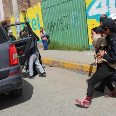 Arrestation lors d'une manifestation de paysans
